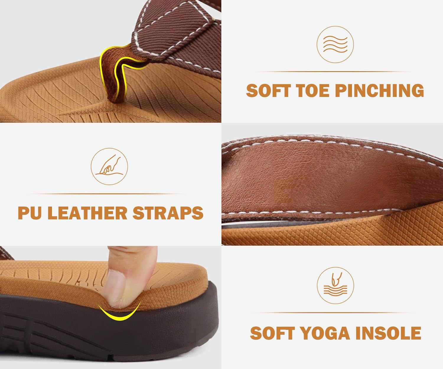 COFACE Flip Flops for Women with Arch Support Beach Thong Sandals for Woman Adjustable Fashion Orthopedic Sandal Outdoor - Image 5