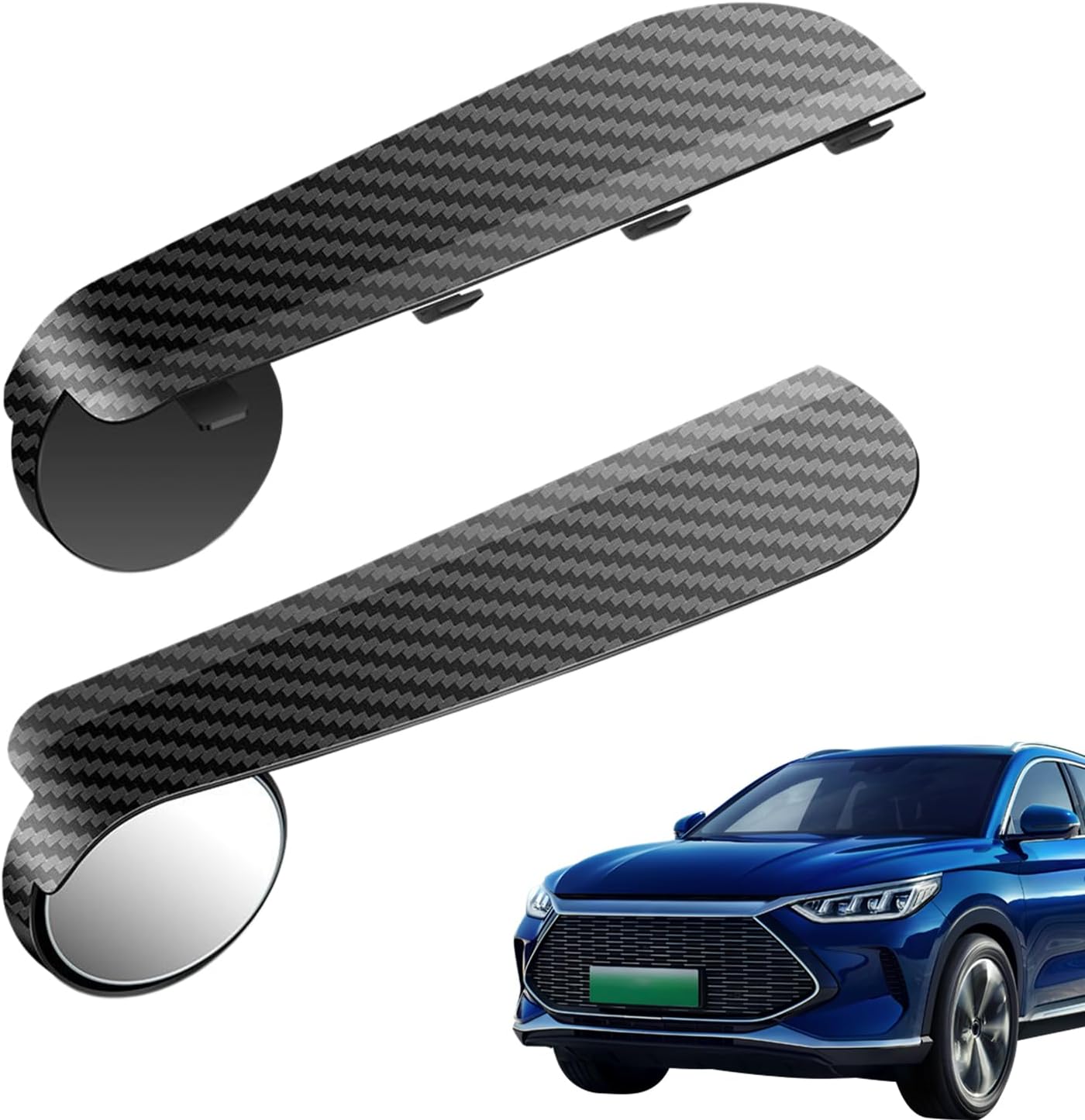 Car Side Mirror Rain Guard,Universal Shield - 2 Piece Adjustable Wide Angle Rainproof Side Mirror Rain Visor Eyebrow Guards Covers Trim - for Truck, SUV, RV, Exterior