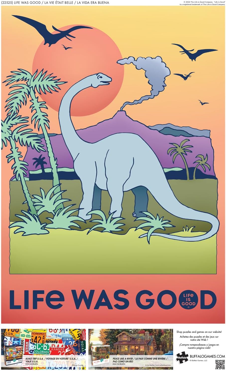 Buffalo Games - Life is Good - Life was Good - Large Piece Jigsaw Puzzle for Adults -Challenging Puzzle Perfect for Game Nights - Finished Size is 21.25 x 15.00