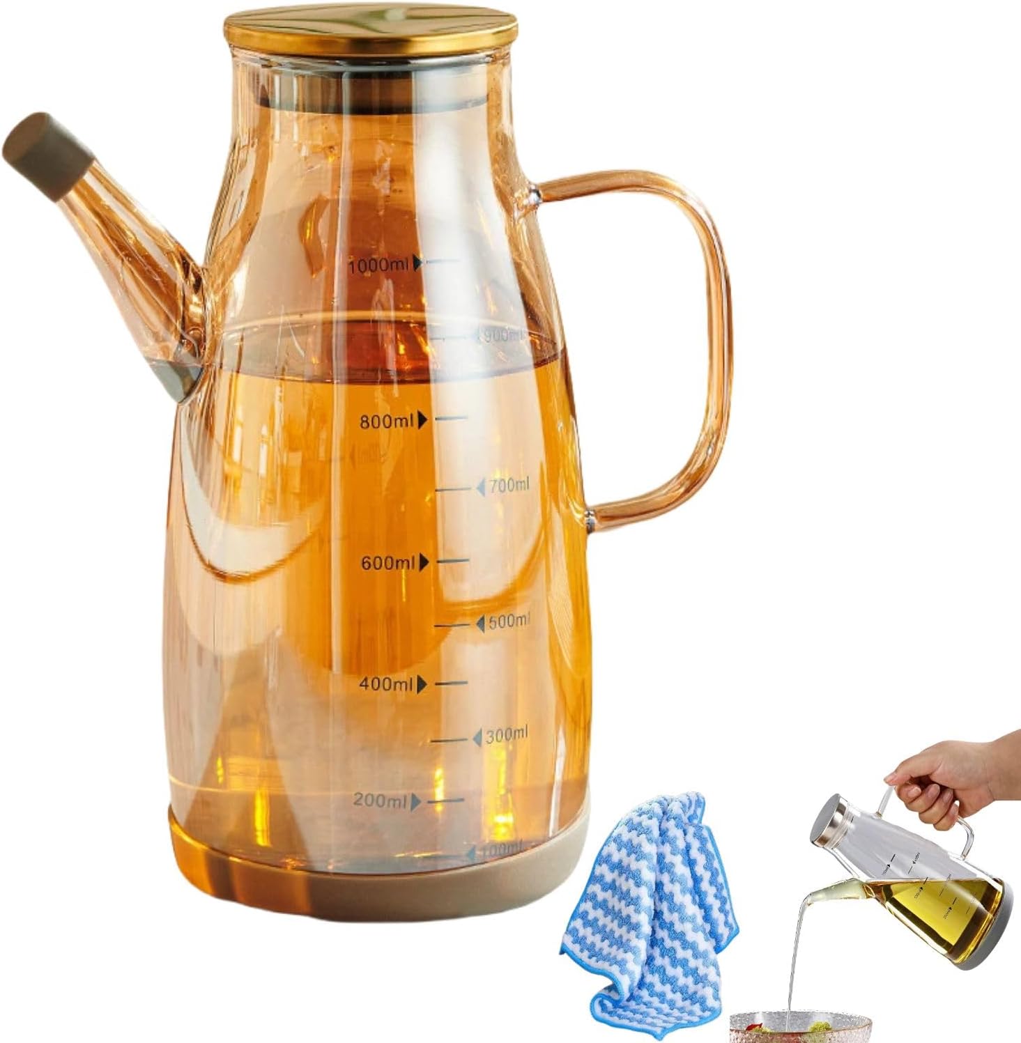 Amazon.com: Generic Oil Dispenser Bottle with Drip-Free Spout, 34OZ ...