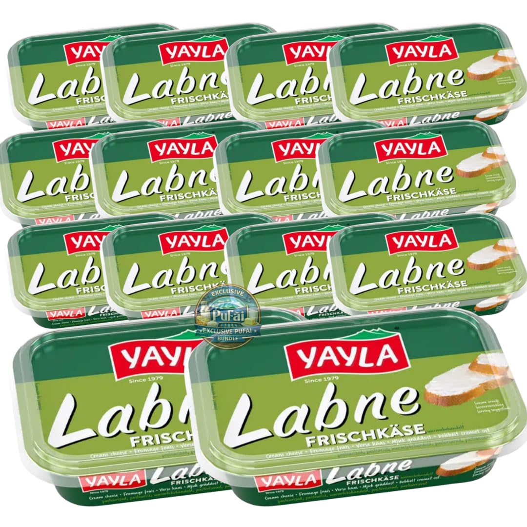 PUFAI Bundle – YAYLA Labne Frischkäse Aufstrich 200 g x 14 | Streichfähiger Frischkäse | Kühlpflichtiges Milchprodukt