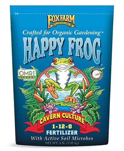 FoxFarm Happy Frog Cavern Culture - Fertilizante orgánico para plantas con cultivo en caverna, para floración mejorada, desarrollo de brotes,