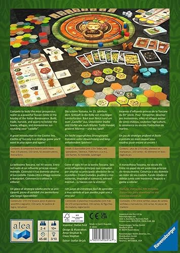 Miniatura 3 de Ravensburger El juego de estrategia de los castillos de la Toscana para mayores de 12 años - Un juego rápido y estratégico de construcción de