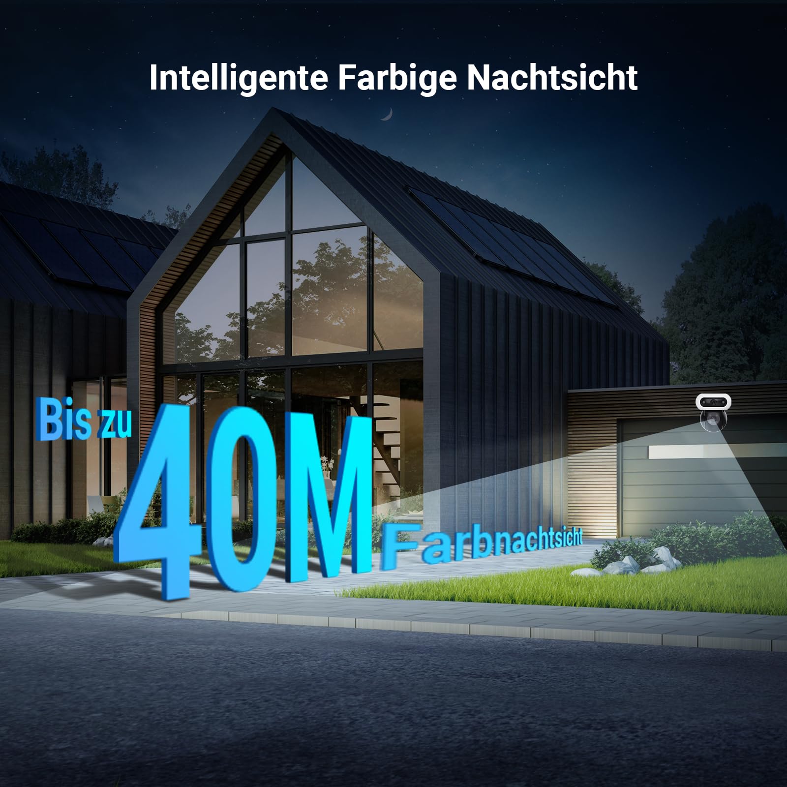 EZVIZ 4MP+4MP WLAN Überwachungskamera Aussen mit Dual-Objektive, 360°-Überwachung, 40m Farbnachtsicht, Dual-Ansicht… – Ansicht 7