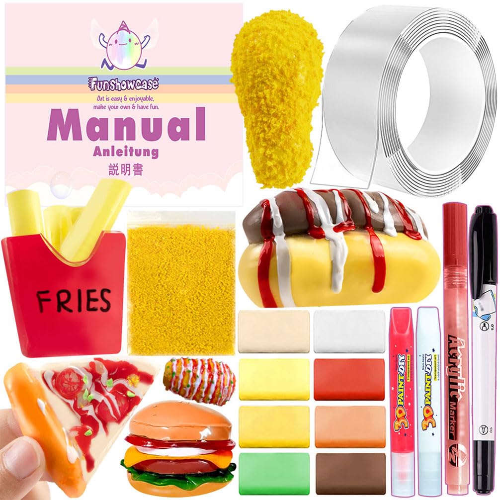 Nano Tape Squishy Kit DIY Fast Food