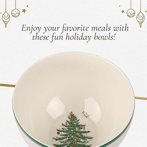 Miniatura 5 de Spode Arroz de la colección Árbol de Navidad – Medido a 6 pulgadas, uso para sopa, comidas congeladas, guisos y cenas de arroz pegajosas, hecho de