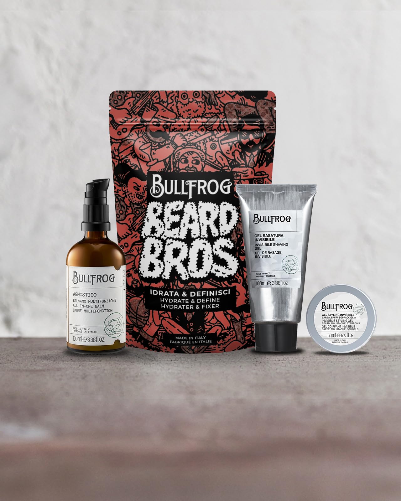Bullfrog Kit Beard Bros: Idrata & Definisci