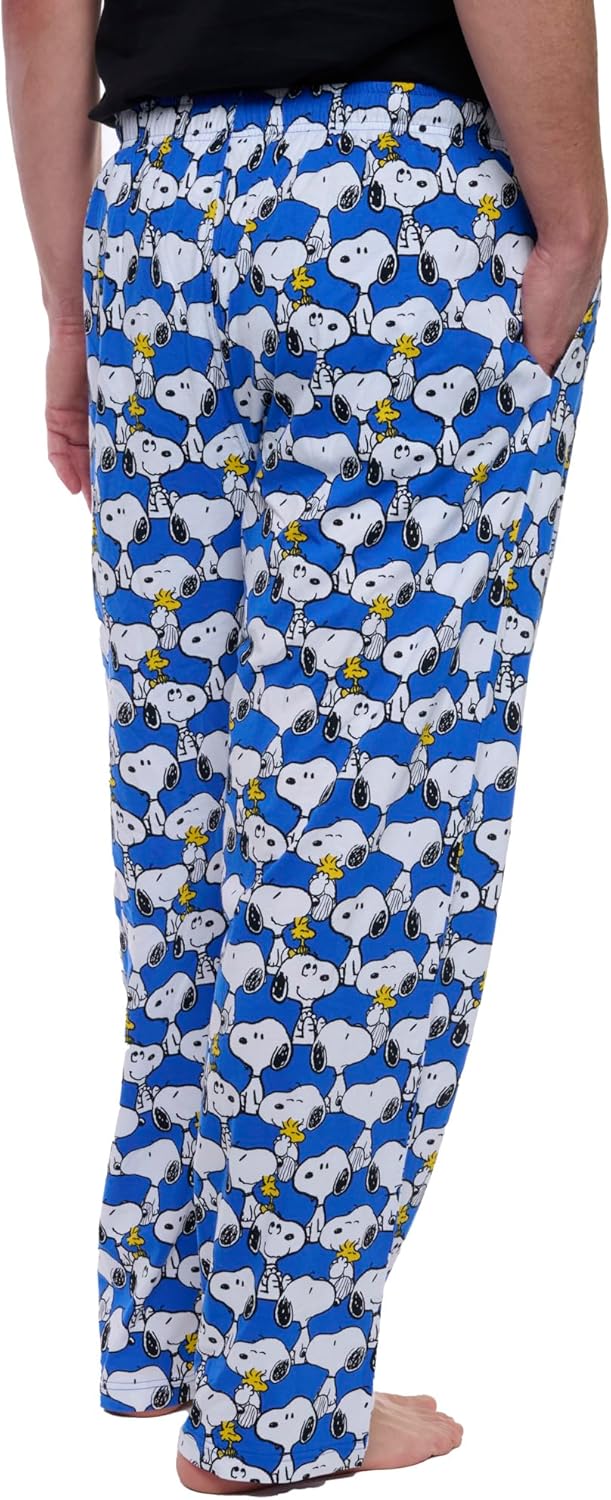 Peanuts Mens Snoopy All Over Print Lounge Pajama Pants - Image 6