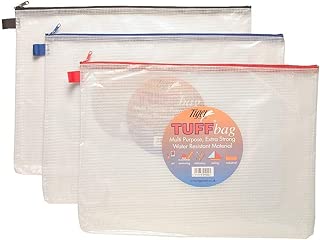 A3 (46cm X 35cm) Tuff Bags Clear Reinforced Storage Folders Bags Zippa Zip Wallet Case Heavy Duty 301022 (1 Pack) - coolthings.us