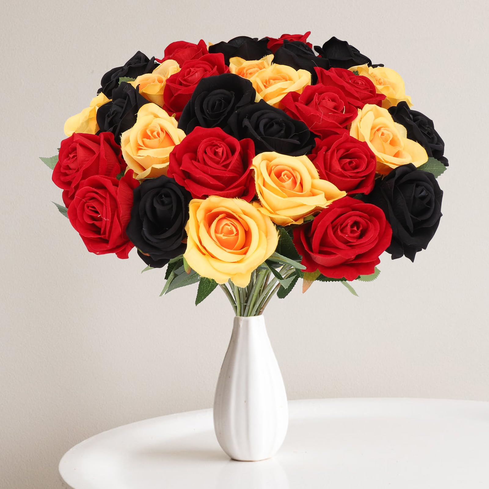 Red And Yellow Wedding Centerpieces