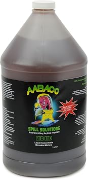 AABACO Bio IND Oil-Eating Microbes Biodegradable Cleaner for Oil & Fuel Spills on Soil, Water & Hard Surfaces Eco-Friendly Hydrocarbon Cleaner 1 Gallon