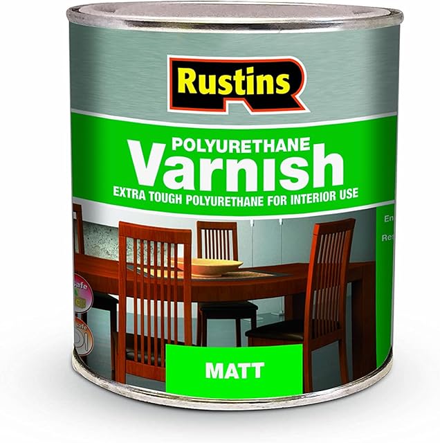 Rustins Polyurethane Varnish Clear Matt 250ml