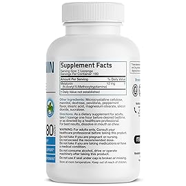 Bronson Melatonin 12mg Fast Dissolve Nighttime Sleep Aid Support & Relaxation Support, 180 Peppermint Vegetarian Lozenges