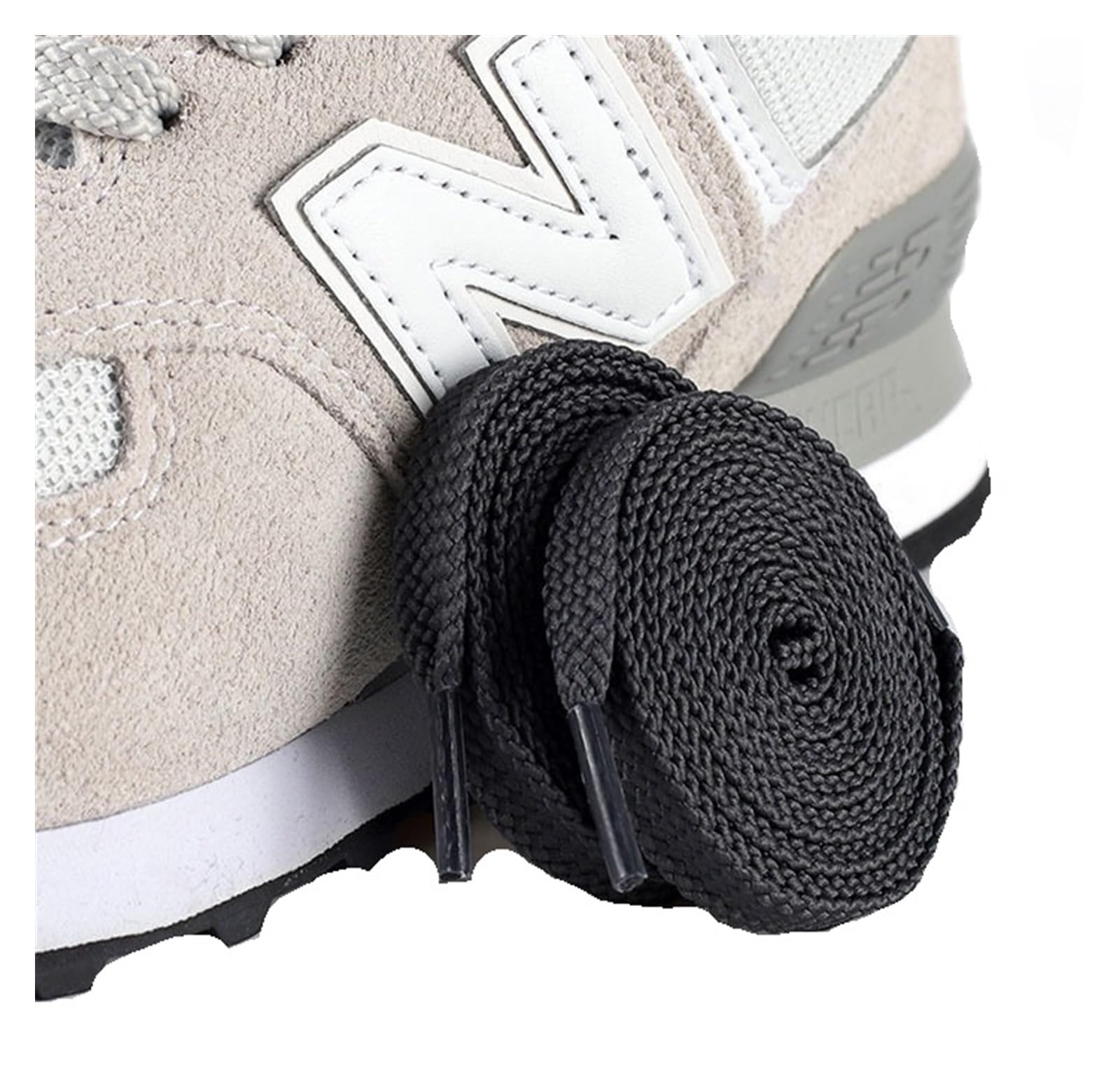 HEAGER Chaussures, cordons flexibles, Lacets for baskets plates femmes homme chaussures décontractées lacets sport lacet chaussures Balanc chaîne chaussures accessoires
