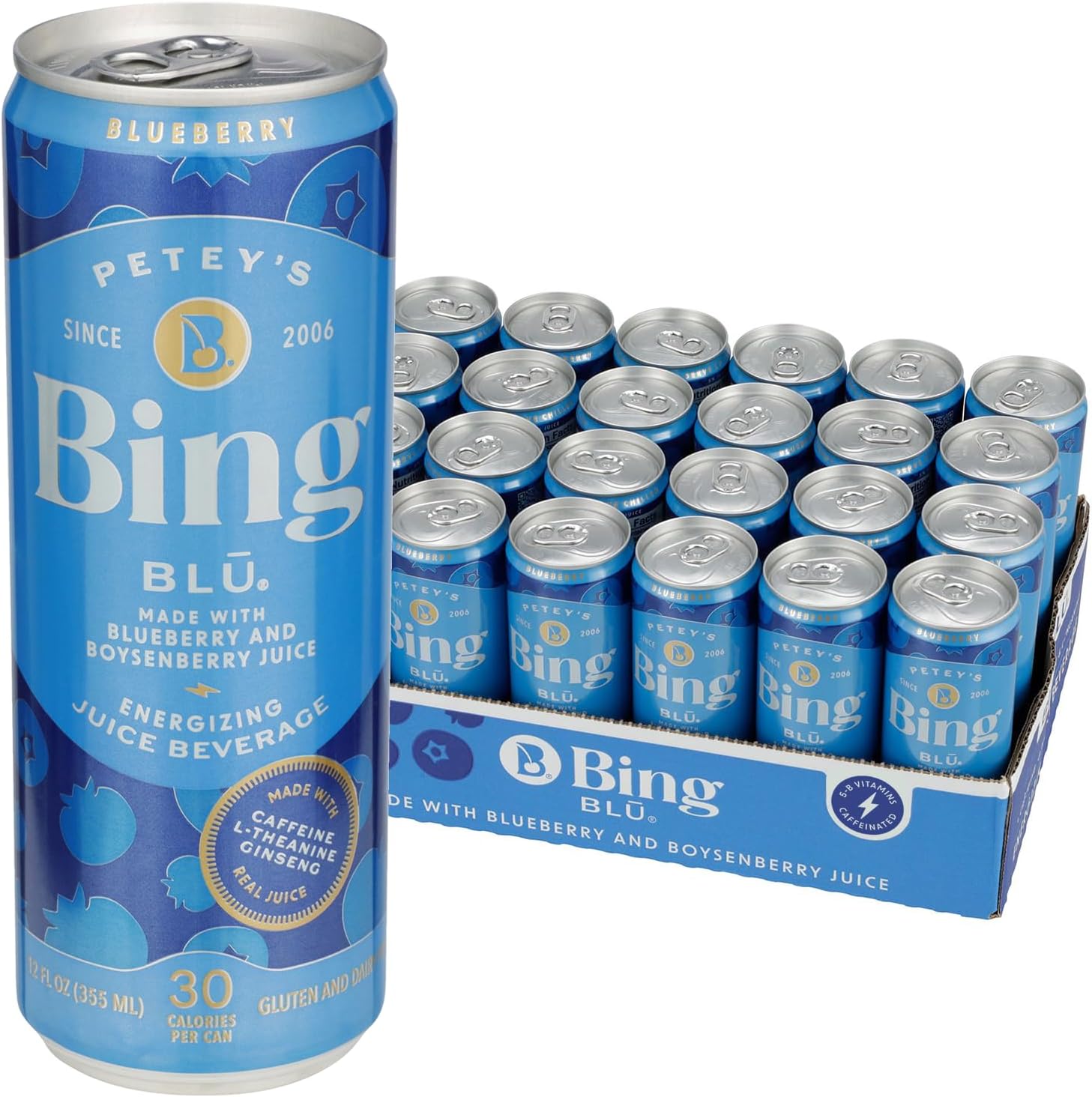 Bing Beverage Bing Blu, 12oz (Pack of 24)