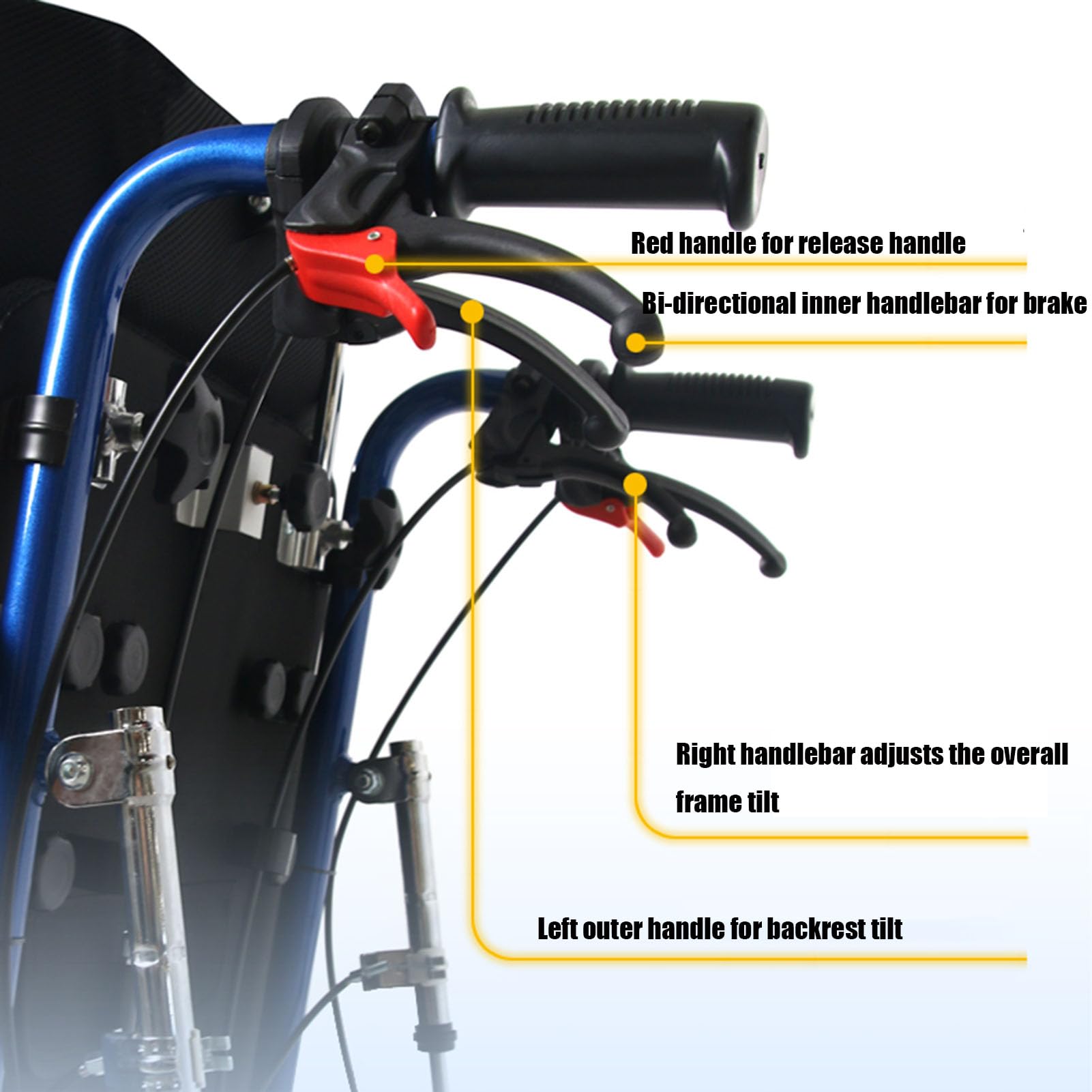 Silla de Ruedas Manual Ligera autopropulsada con Frenos, Silla de Ruedas Deportiva para niños Silla de Ruedas Manual, con Respaldo Alto y reposapiés abatible