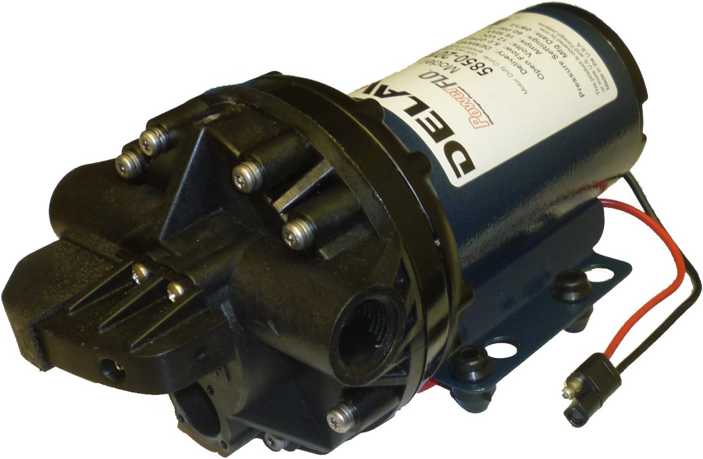 Delavan 5850-201E-SB Diaphragm Pump 12V, 60PSI, 5.0GPM, Demand Pump