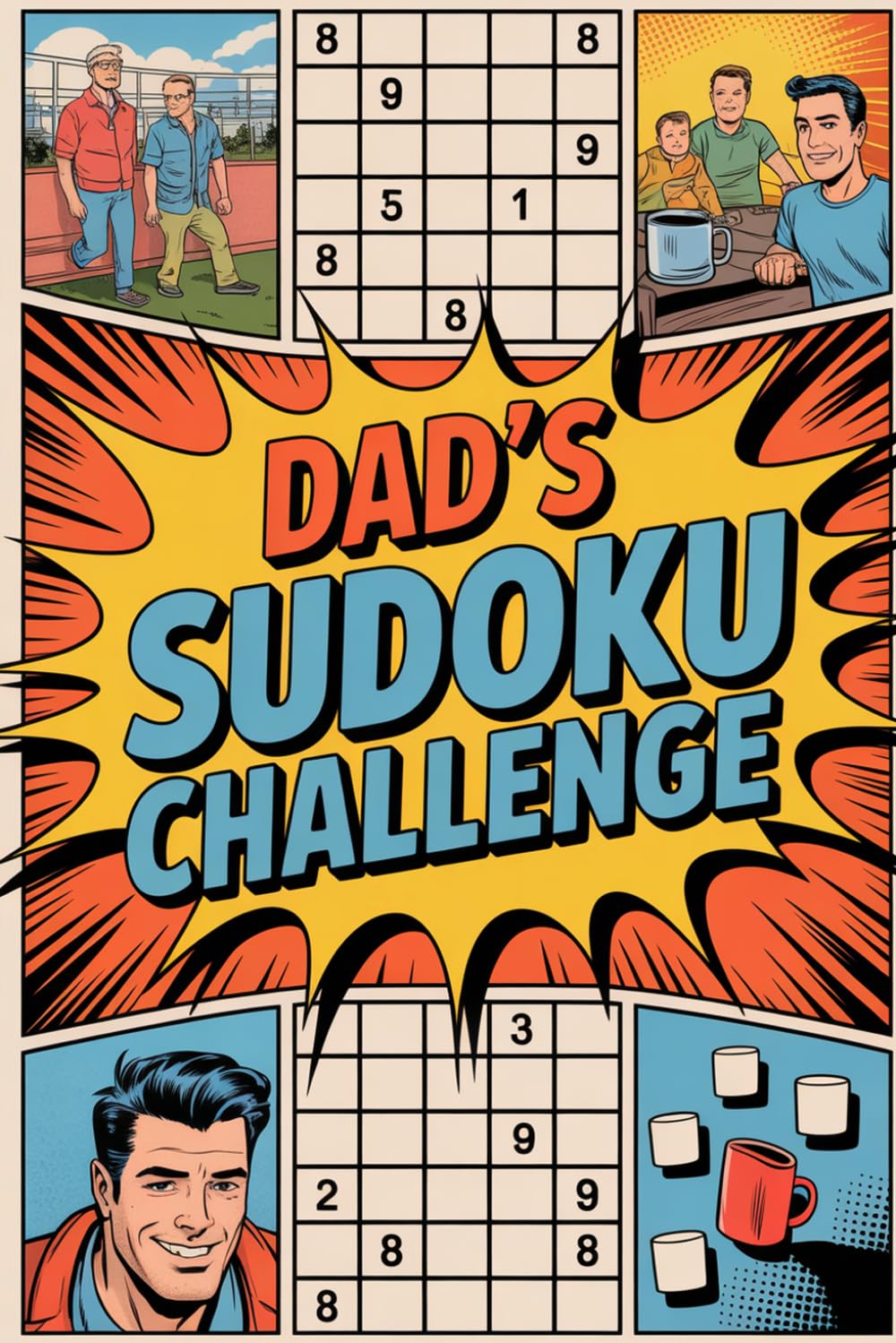 Dad's Sudoku Challenge: 200 Puzzles for The Sharpest Dad in The Room: Offline Activity Companion for Grown-Ups with Creative Break