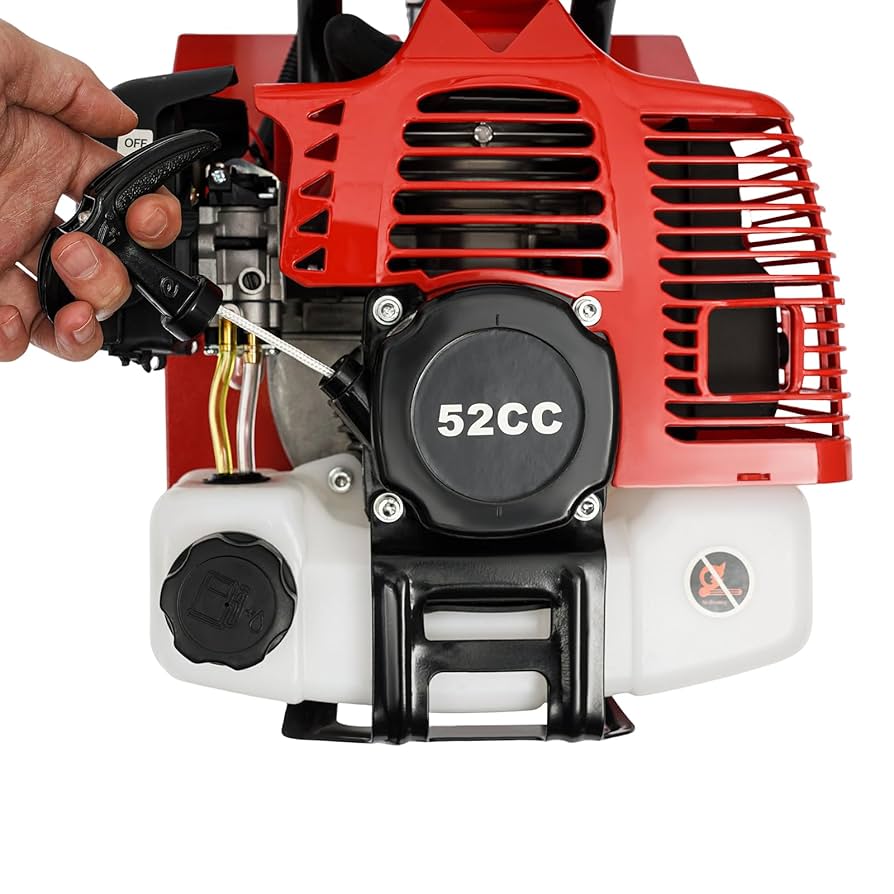 52CC Gas Powered Tiller Cultivator, 2 Stroke Gas Mini Tiller