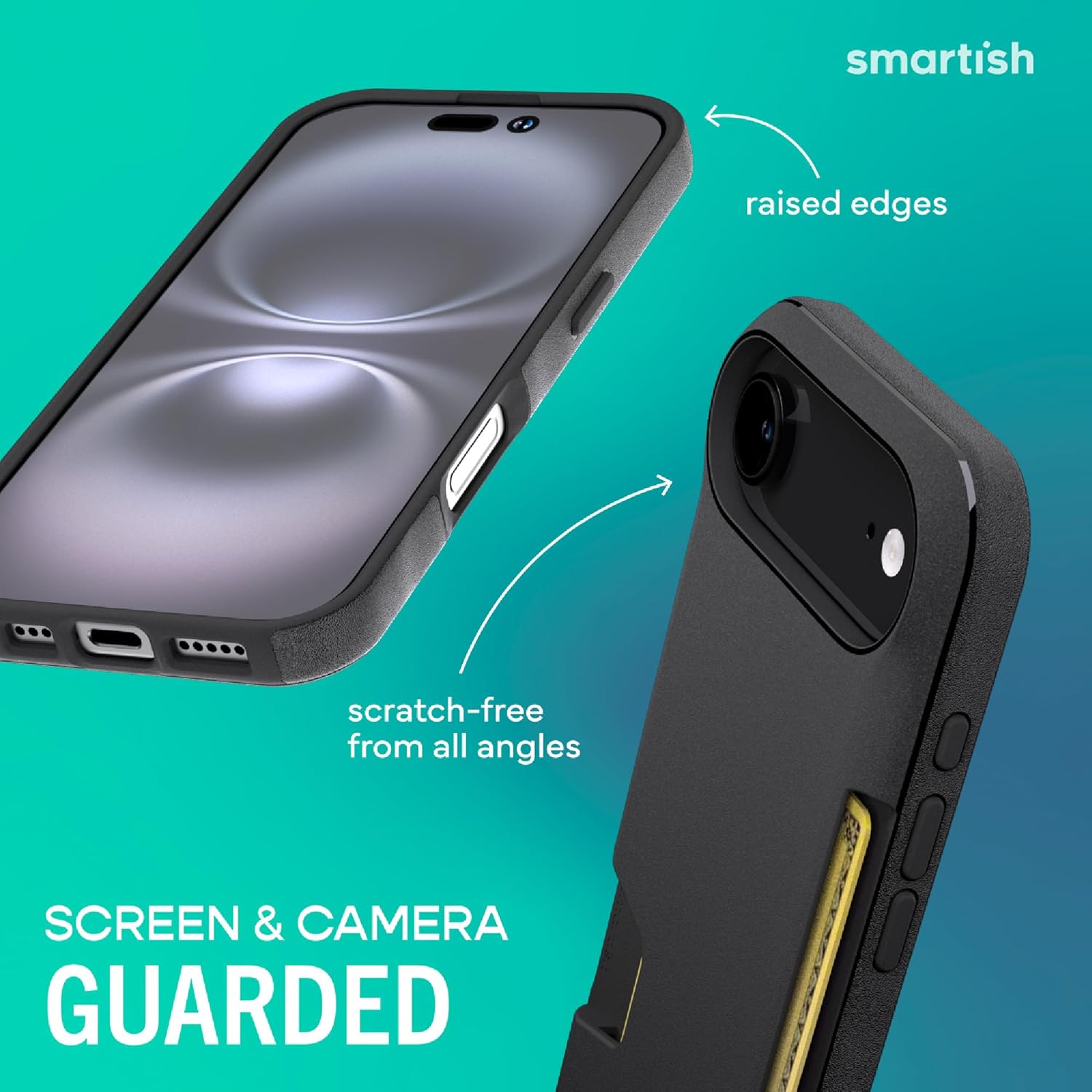 Smartish Custom iPhone Air Case - Wallet Slayer Vol. 1 Card Case [Personalized Photo Cover] - Upload Your Own Picture - Protective Credit Card Holder