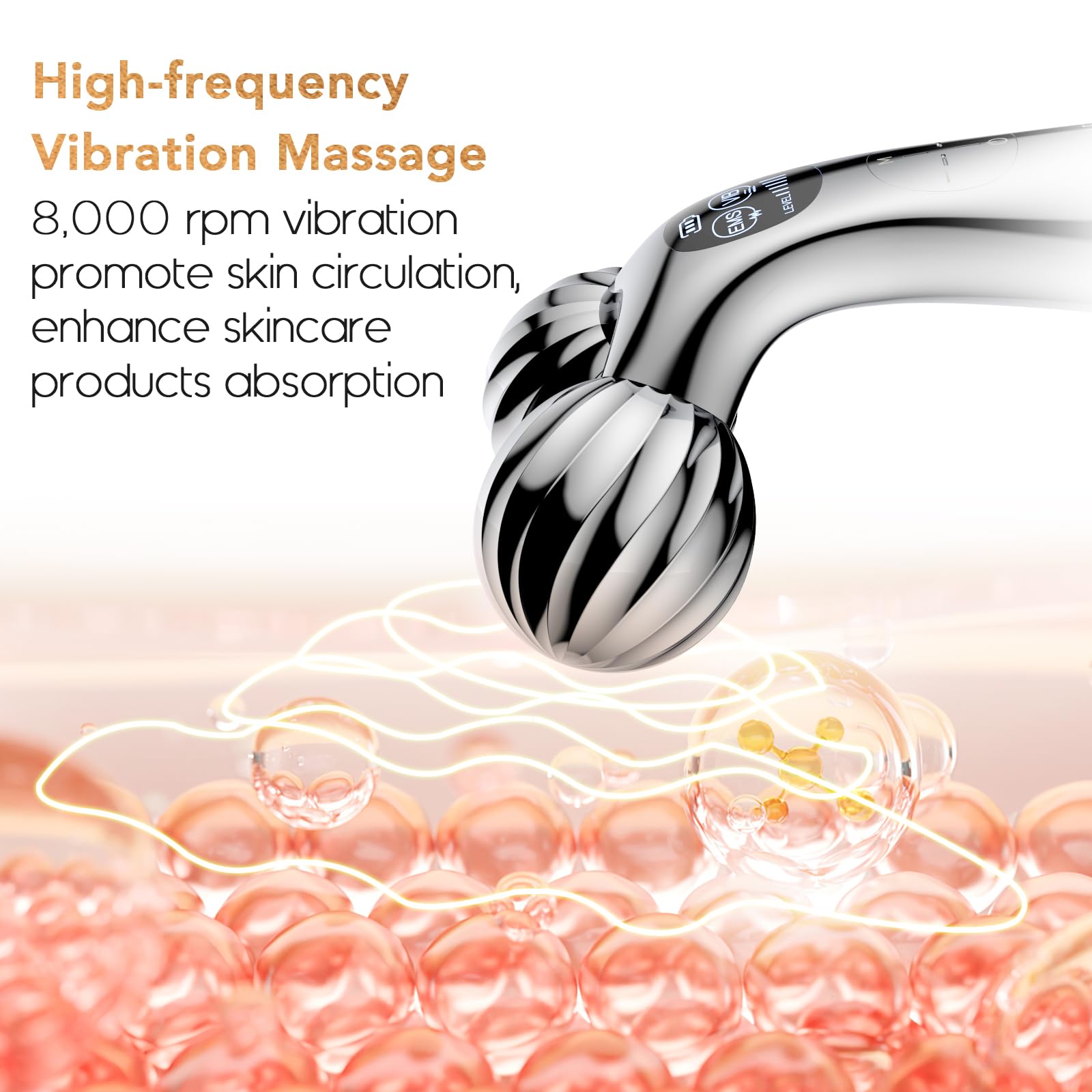 DOCOCO Face Roller, Electric Microcurrent Face Lift Device with 6 Levels EMS, Vibration, Reduce Wrinkle, Tighten, Firm Skin with Knead, Squeeze, Massage and Stimulate Tense Muscle with Manual Rollers - BigaMart DOCOCO Face Roller, Electric Microcurrent Face Lift Device with 6 Levels EMS, Vibration, Reduce Wrinkle, Tighten, Firm Skin with Knead, Squeeze, Massage and Stimulate Tense Muscle with Manual Rollers - BigaMart