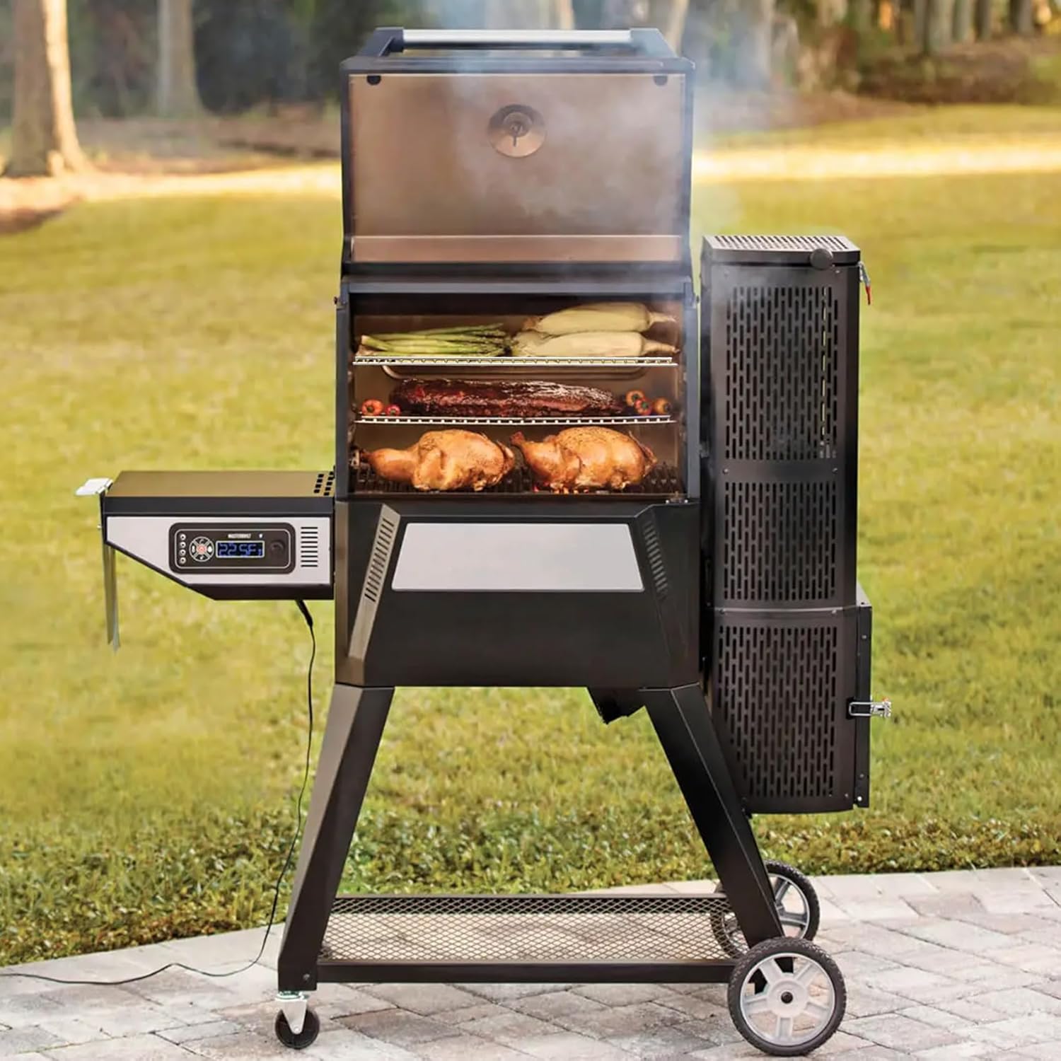 onlyfire Stainless Steel Warming Rack Replacement for Masterbuilt Gravity Series 560 Digital Charcoal Grill and Smoker, Set of 2