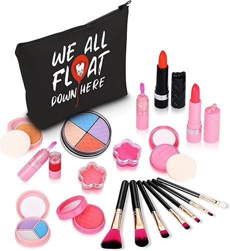 Vista 4 de ZJXHPO Regalo para fanáticos de las películas de TI We All Float Down Here, bolsa de maquillaje de películas de terror, regalo espeluznante