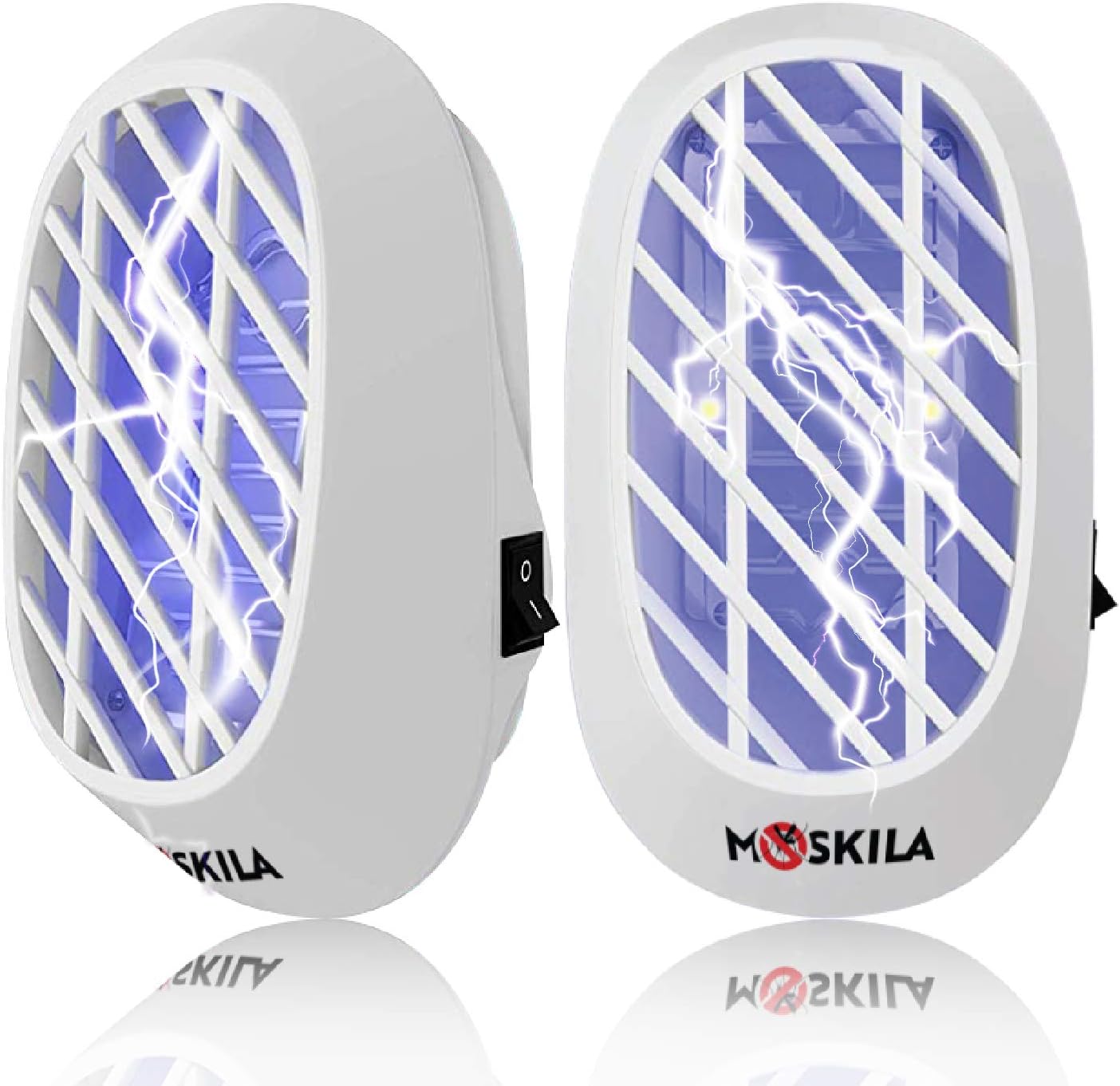 2 Packs Bug Zapper - Mosquito Killer - Fruit Fly Killer - Indoor Bug Zapper - Inside Mosquito Trap - Mosquito Trap Indoor - Fly Trap Indoor - Electric Mosquito Killer - Indoor Bug Zapper for Home