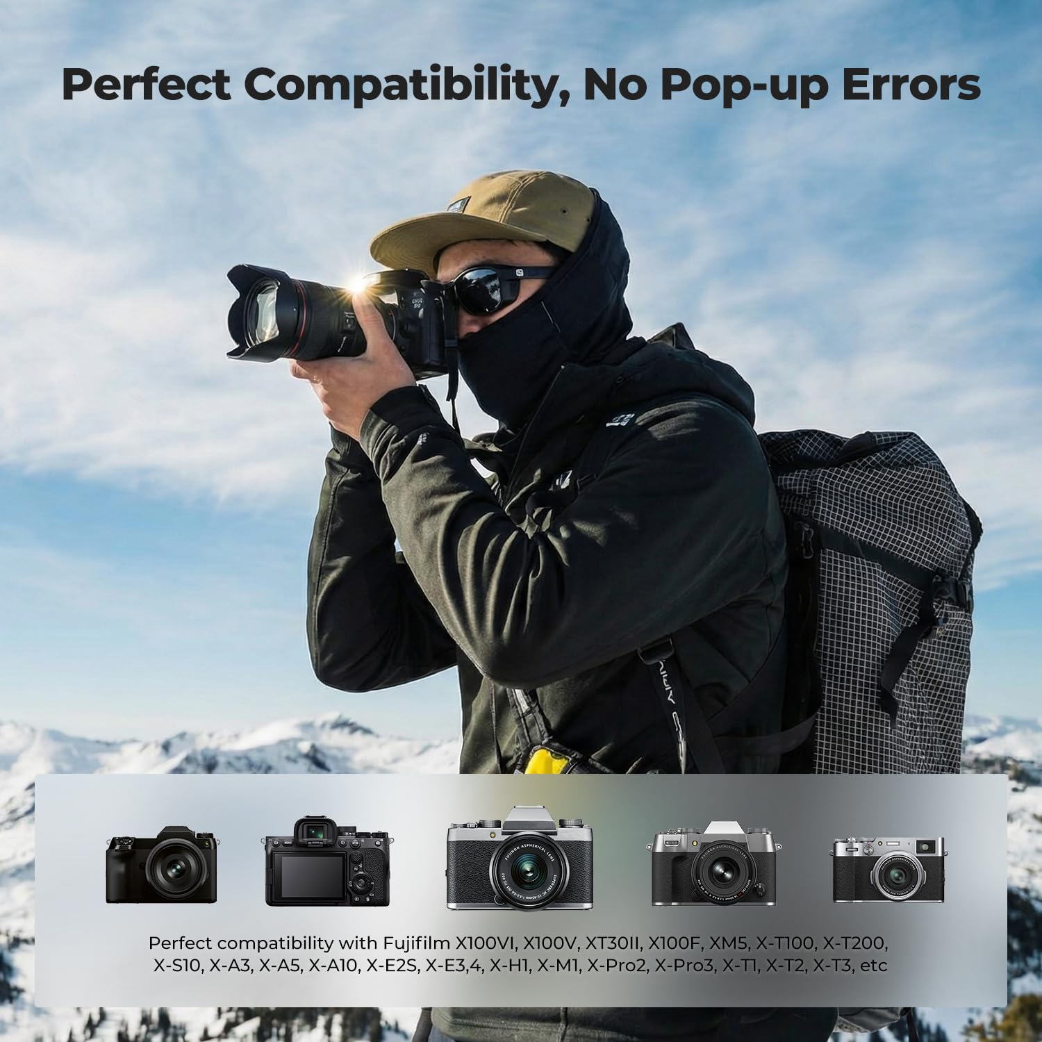 Akumulator NP-W126S firmy K&F CONCEPT o pojemności 1050 mAh z portem USB-C, kompatybilny z aparatami Fujifilm X Half, X100VI, X100V, XS10, XT30, XT30 III/II, XT20, XE4, XE5, A5, zestaw 2 akumulatorów
