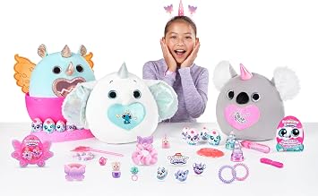 Eggzania Fairy Mania (Elephant) by ZURU, Plush Toy, Collectible Plush, Surprise Eggs, Wearable Accessories, Slime, Toys for Girls