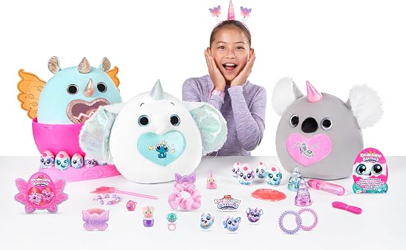 Eggzania Fairy Mania (Elephant) by ZURU, Plush Toy, Collectible Plush, Surprise Eggs, Wearable Accessories, Slime, Toys for Girls