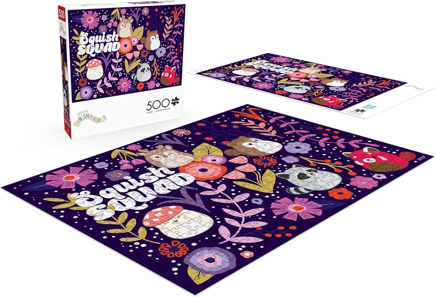 Buffalo Games - Squishmallow - Squish Squad - 500 Piece Jigsaw Puzzle for Adults -Challenging Puzzle Perfect for Game Nights - Finished Size is 21.25 x 15.00