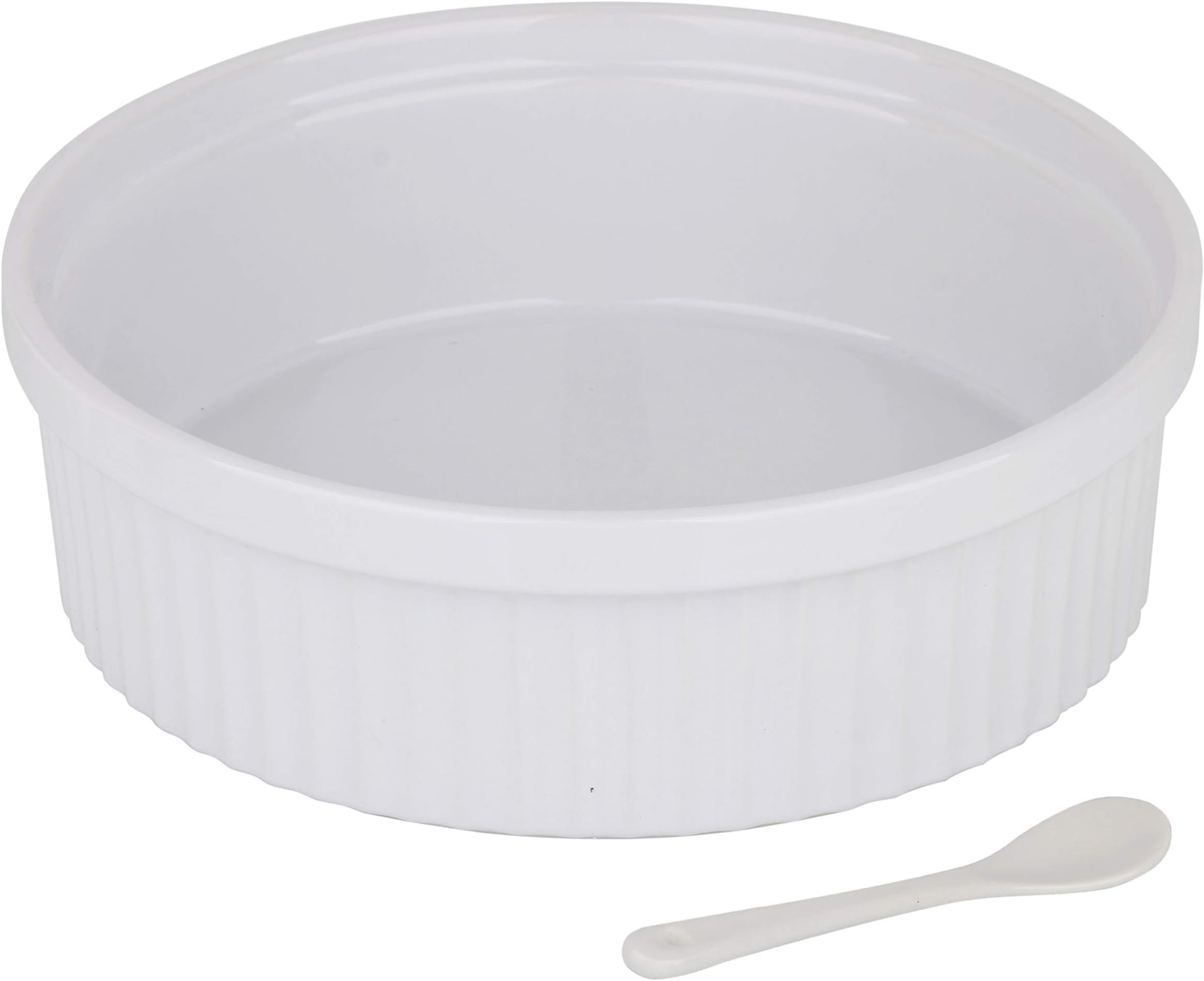 Bol à Soufflé Céramique Jaune/Blanc - Fabriqué En Chine - Diamètre 7.5"