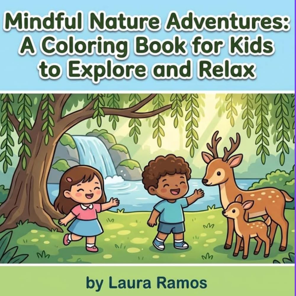 Mindful Nature Adventures: A Coloring Book for Kids to Explore and Relax