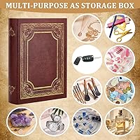 Vista 6 de Caja de Libros Decorativa, Caja de Libros de Almacenamiento Vintage Cajas de Libros Falsos, Cajas de Almacenamiento en Forma de Libros Cajas