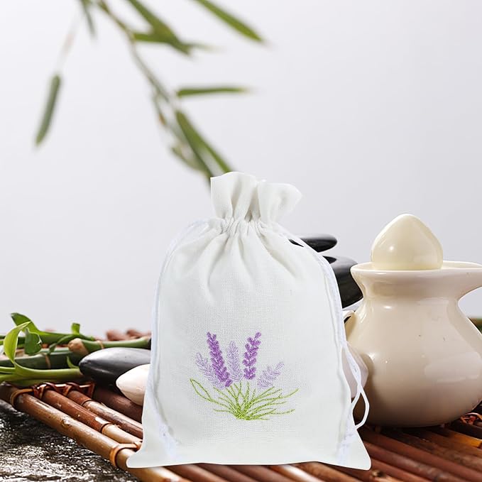 Bolsas Sachet con Cordón de Algodón con Lavanda 10 pcs miniatura 7