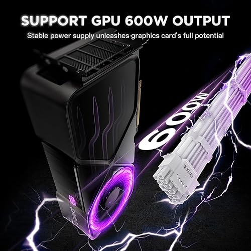 Miniatura 6 de Kit de cables de extensión PSU AsiaHorse 12VHPWR para serie RTX 50/40, kit de extensión de cable Pcie 5.0 de 16AWG, cable trenzado suave de 16 pines