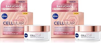 NIVEA Cellular Expert Lift Do al Retinol Alternatifi Saf Bakuchiol ve Hyaluronik Asit i eren K r kl k Kar t  ve Nemlendirici G nd z Kremi 50 ml 2 paketi
