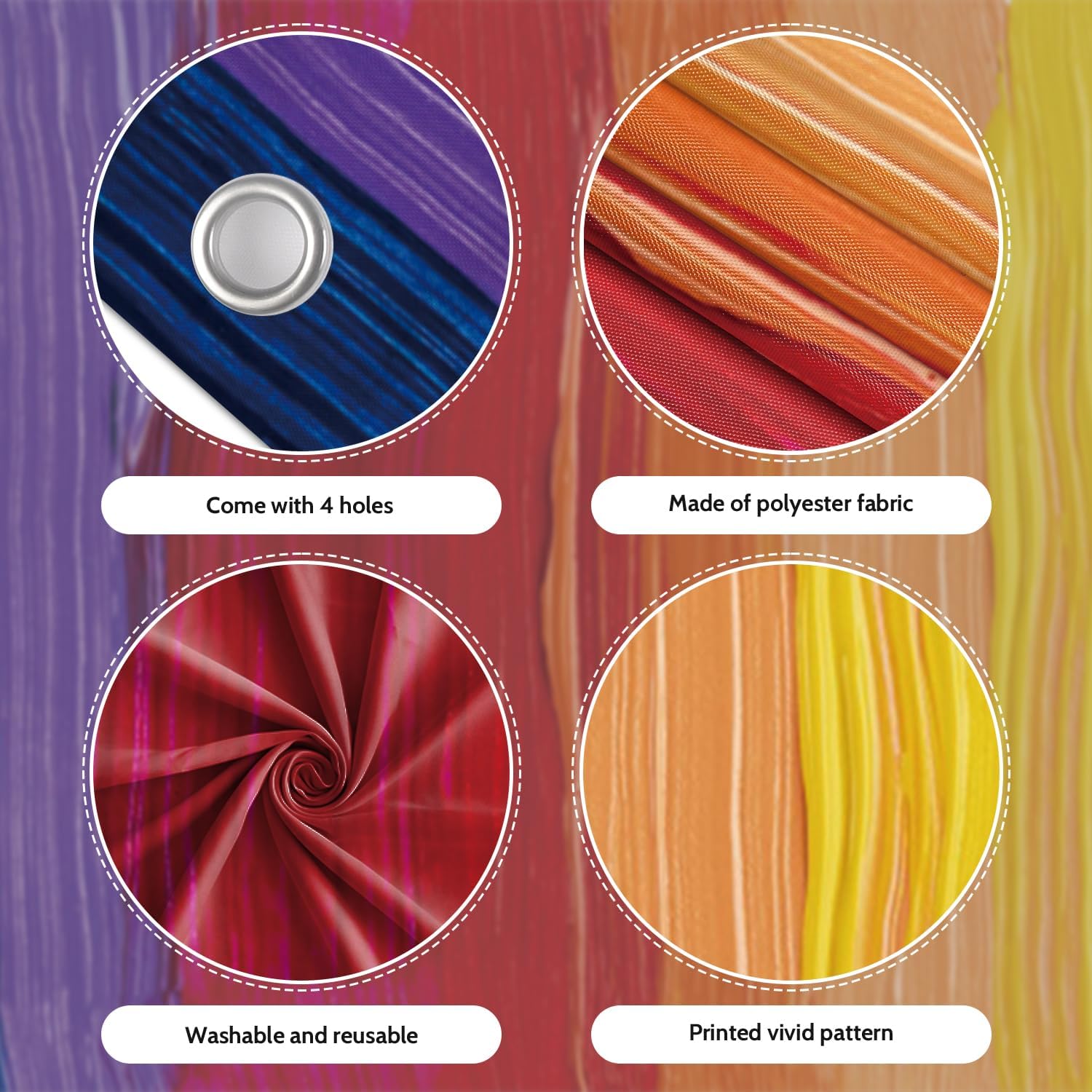 7x8ft Abstract Gradient Rainbow Paint Garage Door Decor Colorful Oil Painting Graffiti Splatter Garage Door Cover for Pet Kid Portrait Retro 80s 90s Wallpaper Banner