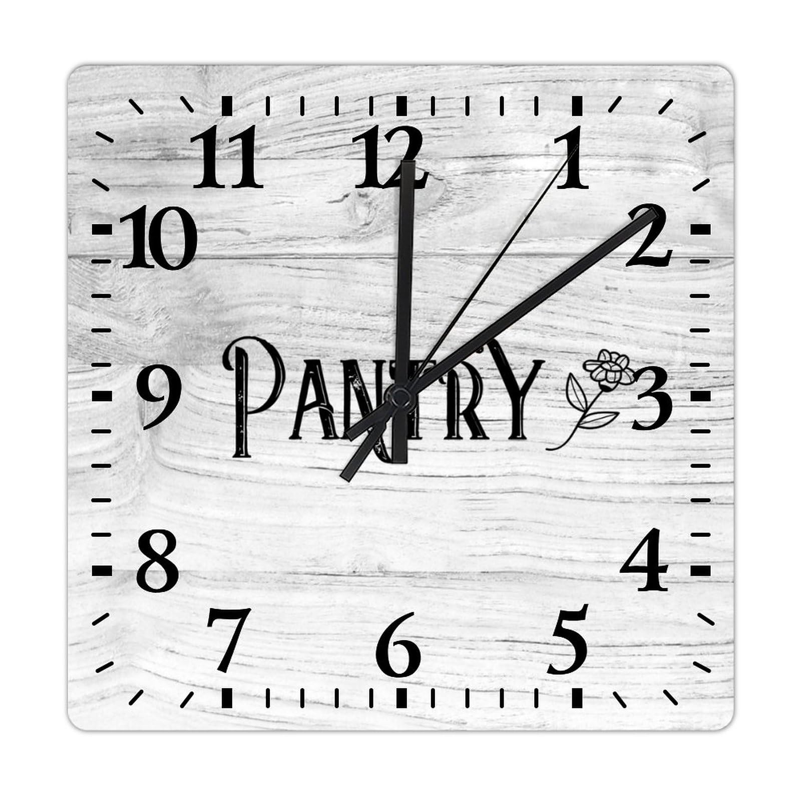 Horloge murale en bois sans bruit de tic-tac pour supprimer les nuisances sonores