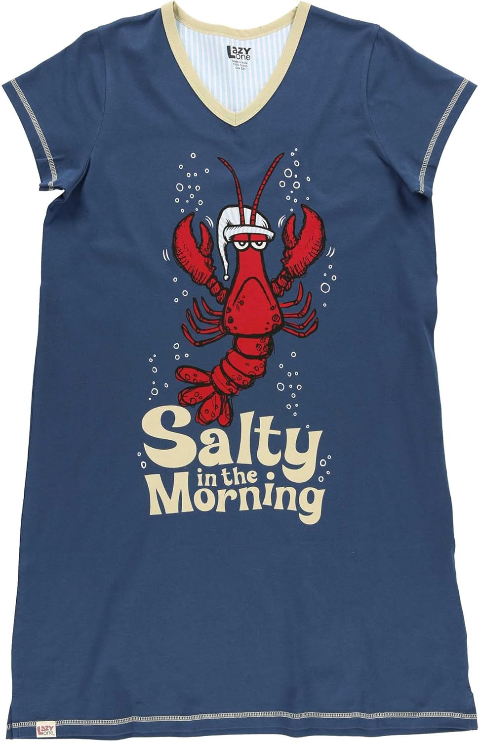 Lazy One Women's Nightgown, Funny V-Neck Sleep Shirt for Women, Novelty Pajama Shirt - Image 3