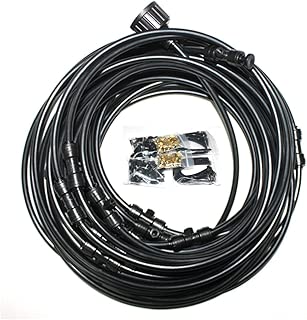 Hylaea Patio Mist System, Misting Cooling System, 60 Feet Misting Line Outdoor Fan, 1/4