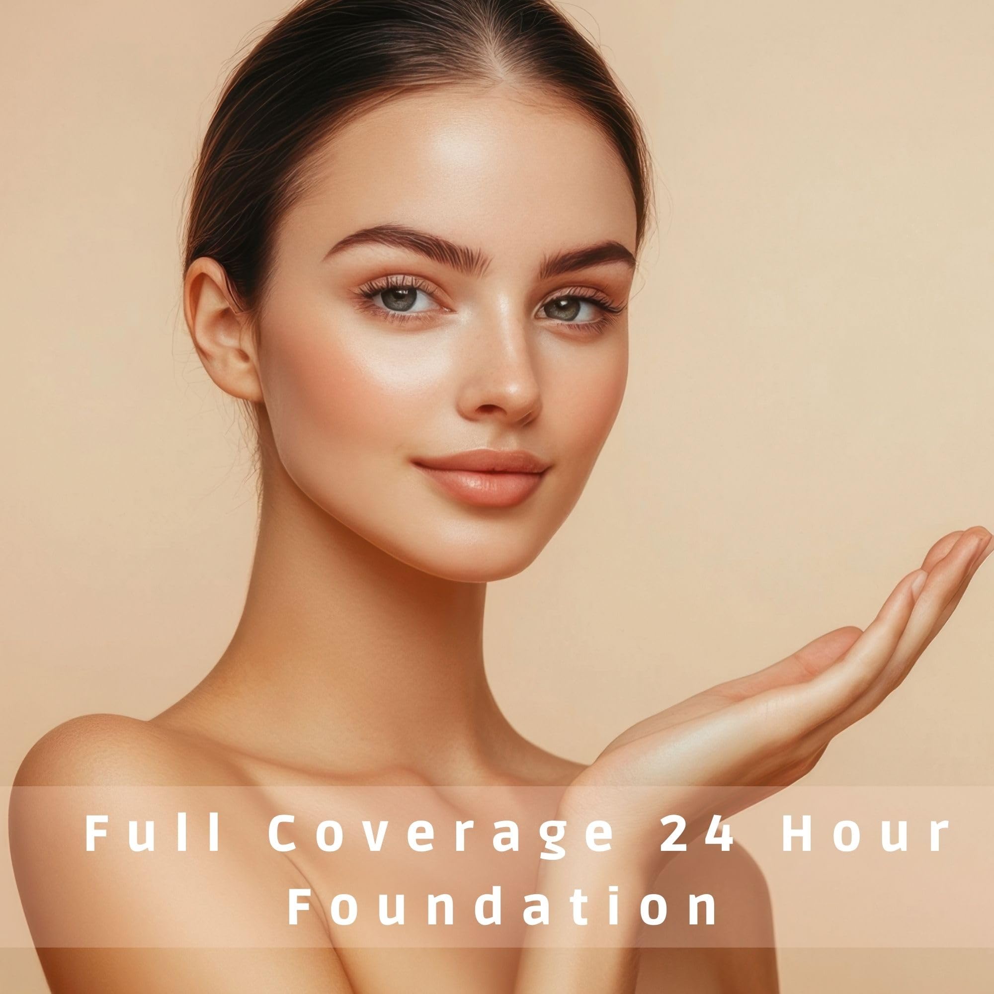 GA-DE Longevity Base de cobertura completa de 24 horas, 553, base en crema ligera, ultrasuave, maquillaje facial para un aspecto mate natural, 1 onza