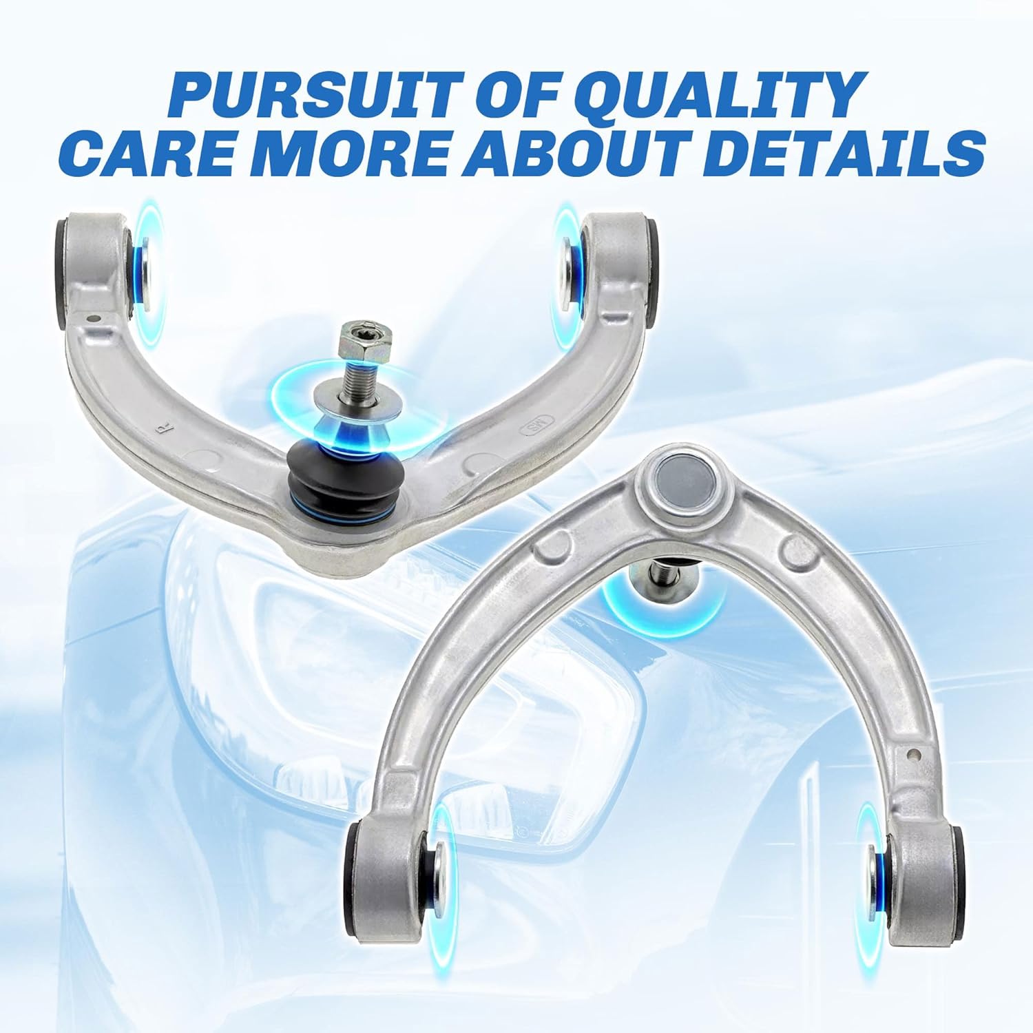 Front Upper Control Arm with Ball Joint Compatible With 2012-2019 Mercedes Benz W166 X166 GL350 GL450 GL550 GLE350 GLE400 GLE63 GLS450 GLS550 GLS63 ML250 ML350 ML400 Front Control Arm Kit