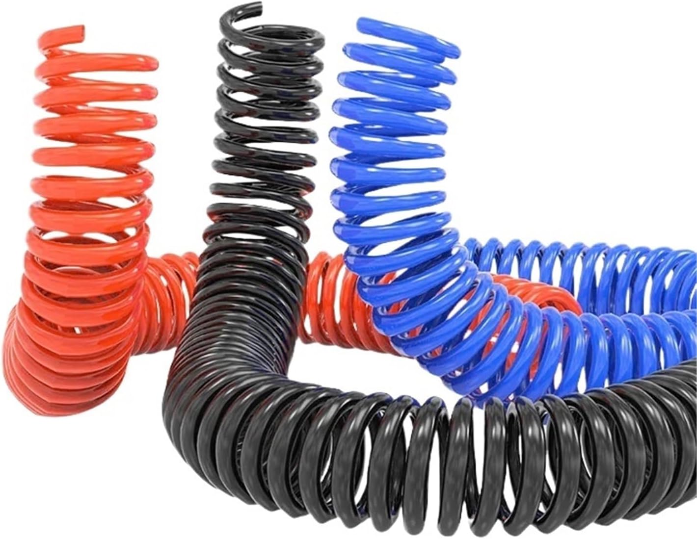 1pc PU Spring Spiral Pipe PU 6/8/10/12mm Polyurethane Air Compressor Hose Tube With Fitting Flexible Tool Connector(10X6.5MM-12M,Orange)