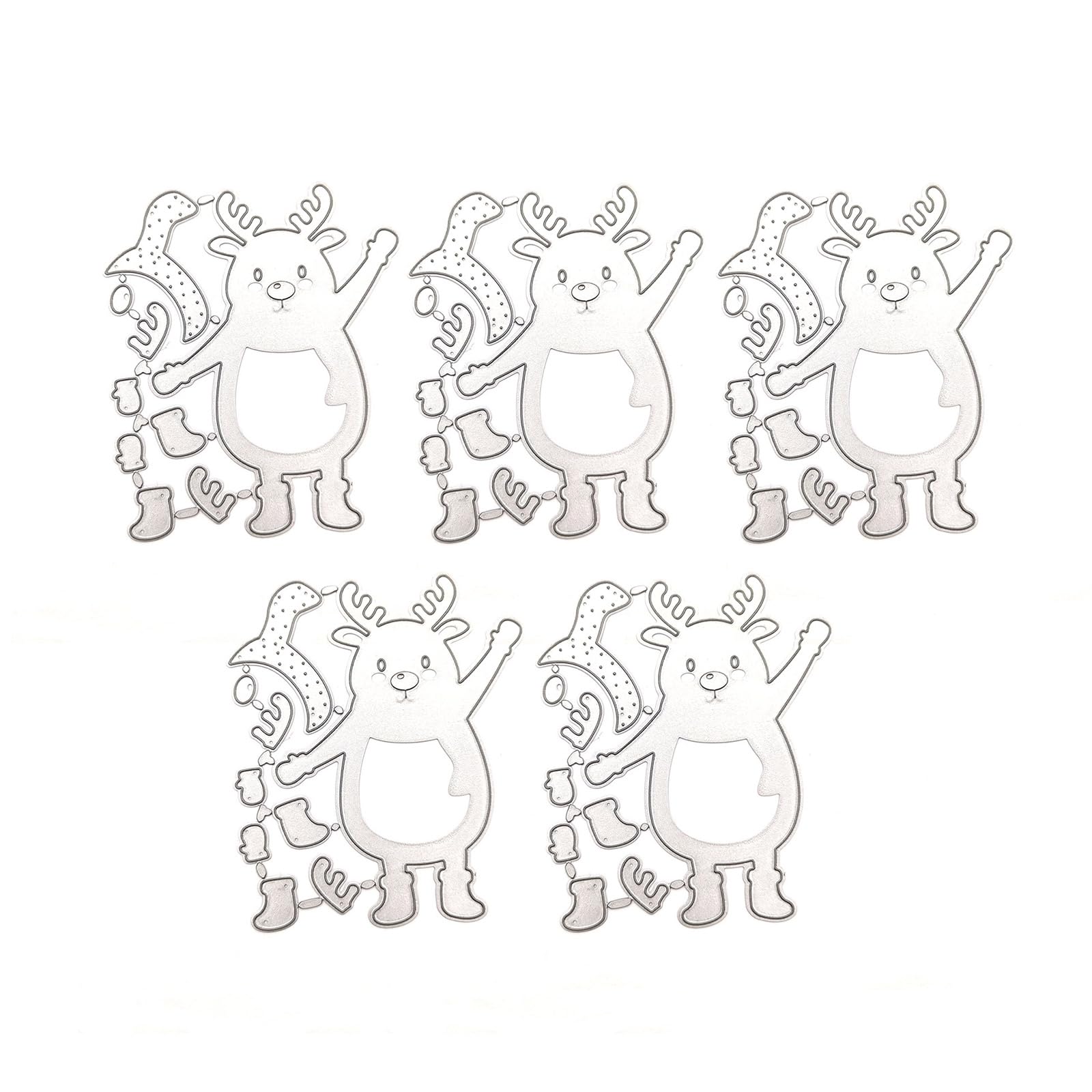 Yhplxyuus Christmas Embossing Cutting Dies for Card Making Scrapbooking Journal Christmas Die Cut Carbon Steel Die Cut Templates Cutting Dies Set