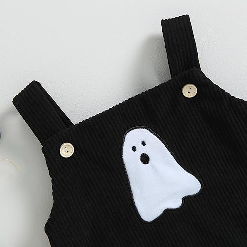 Miniatura 3 de YINGISFITM My First Halloween - Traje de calabaza recién nacido para bebé, niño y niña, overol lindo para otoño