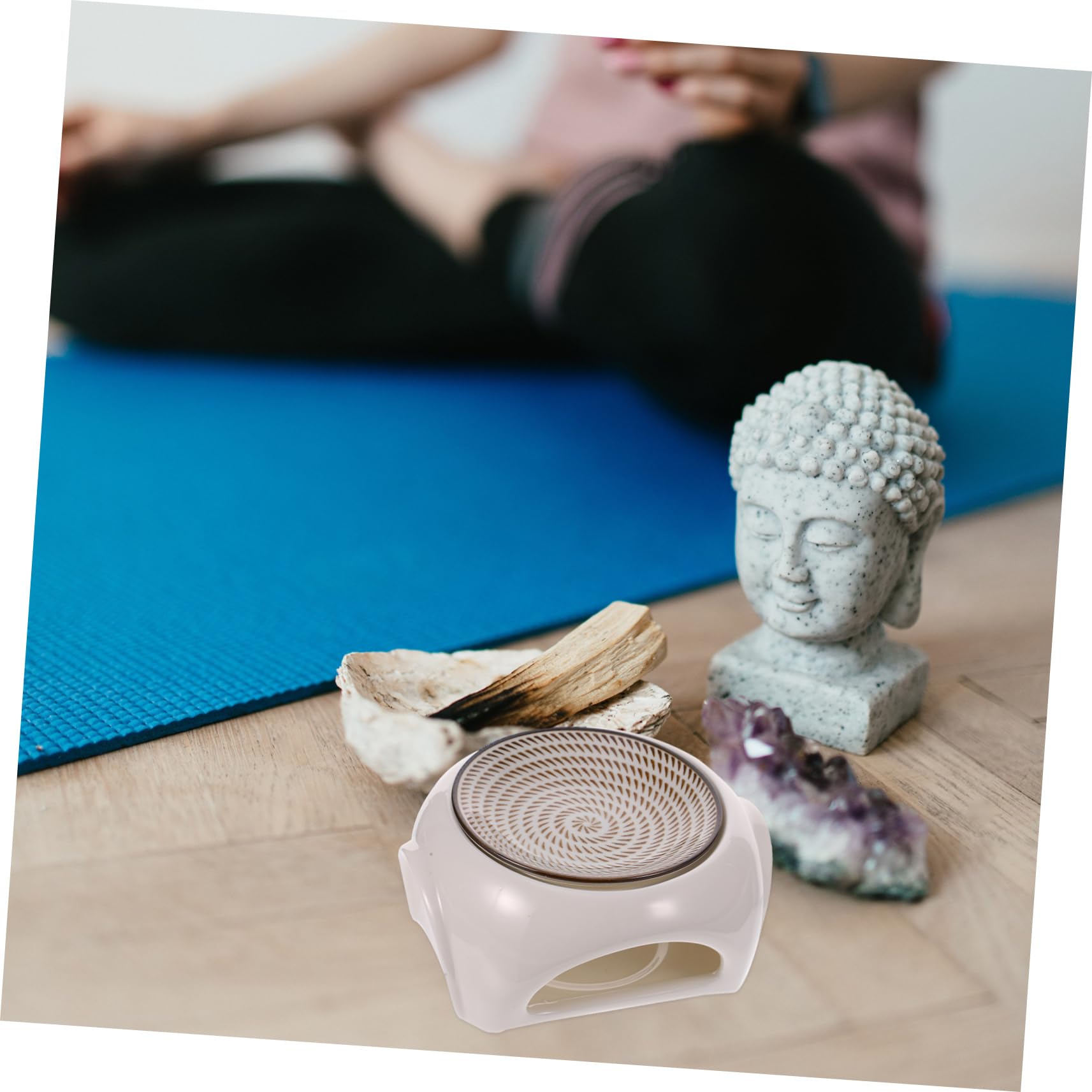 Weiße Keramik Aromatherapie Lampe für Schreibtisch und Studium