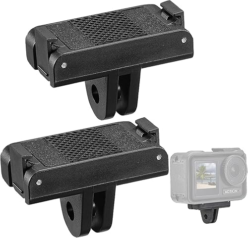 PCTC 2 adaptadores magnéticos compatibles con DJI Osmo 360Osmo Action 5 Pro 43 Adaptador de liberación rápida Accesorios DJI, trípode acoplable,