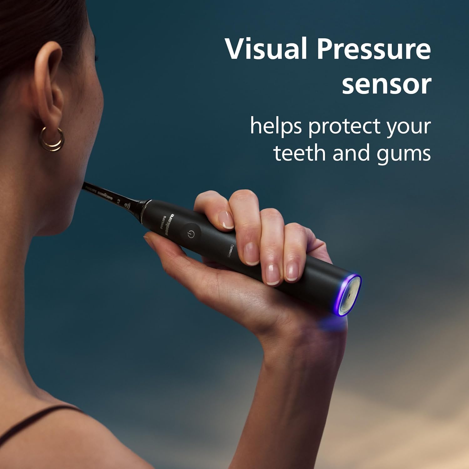 Philips Sonicare DiamondClean 9900 Prestige Electric Toothbrush - with SenseIQ Technology and Advanced AI App, 5 Brushing Modes, 3 Intensity Levels, Charging Travel Case,Midnight Blue, Model HX9990/12